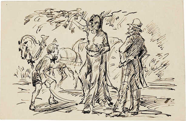 Бехтеев Владимир Георгиевич. Лот из 17 иллюстраций к роману «Хижина дяди Тома» Гарриета Бичер-Стоу